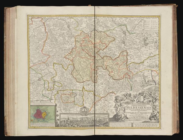 Episcopatus Hildesiensis nec non vicinorum ststum delineato geographica...