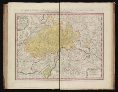 Territorium Reipublicæ liberæ Helveticæ Scaphusiensis ex mensuratione olim Pejeriana ad hanc forman reducta mappa. Excusa studio Homannianorum Heredum. 1753. ||