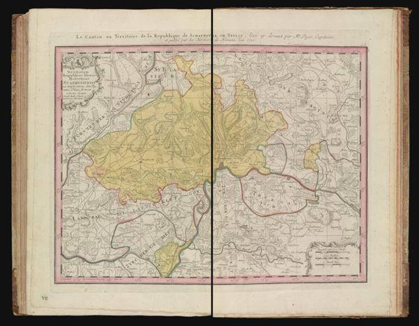 Territorium Reipublicæ liberæ Helveticæ Scaphusiensis ex mensuratione olim Pejeriana ad hanc forman reducta mappa. Excusa studio Homannianorum Heredum. 1753. ||