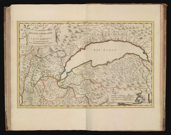 Ducatus Chablasius et Lacus Lemanus cum Regionibus adjacentibus invenitur Amstelodami apud... [Lake Geneva]