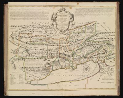 Carte de la souveraineté de Neuchatel et Vallangin