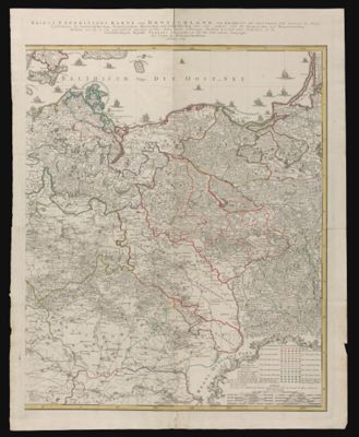 [Eastern Part of two sheet map] [From cartouche on Western Sheet: Francisco Lauredano Venetorum Principi Pio Felici Munifico Patribus Conscriptis Venetam Rep. Peregre ac domi feliciter gerentibus publicis consilü regundis, reilitterarae administrandae pra