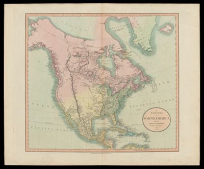 A New Map of North America, From the Latest Authorities By John Cary, Engraver. 1806.