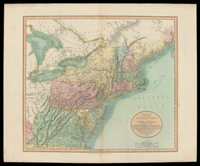A New Map of Part of the United States of North America, Containing Those of New York, Vermont, New Hampshire, Massachusetts, Connecticut, Rhode Island. Pennsylvania, New Jersey, Delaware, Maryland and Virginia. From the Latest Authorities. By John Cary, Engraver. 1806.