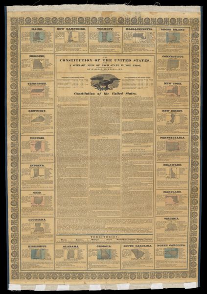 The Constitution of the United States with a summary view of each state in the union