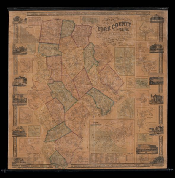 Map of York County Maine from Actual Survey