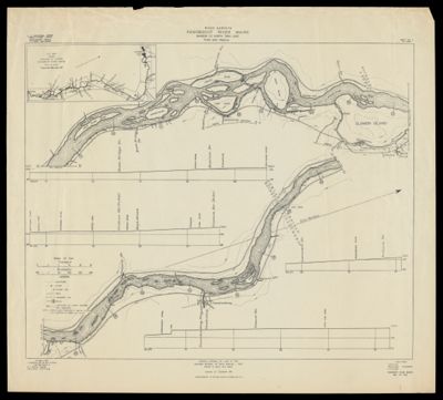 River Surveys : Penobscot River Maine, Bangor to North Twin Lake, Plan and Profile