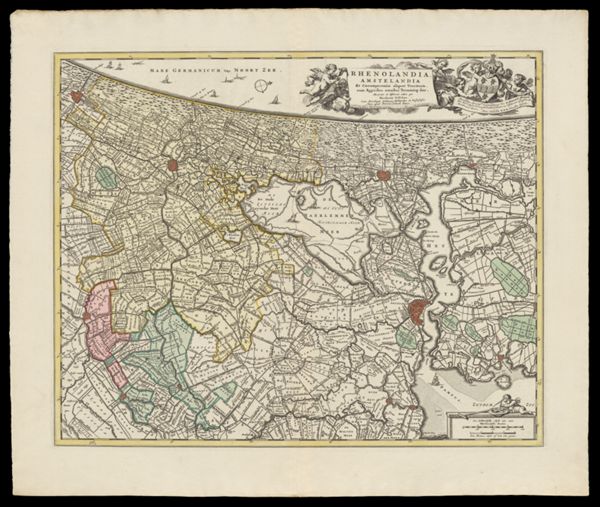 Rhenolandia, Amstelandia Et Circumjacentia aliquot Territoria. cum Aggeribus omnibus Terminisqae suis Accurate et distincte per Nicolaum Visscher
