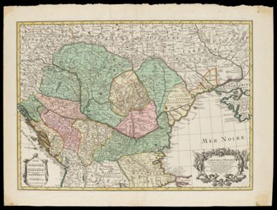 Carte de la Hongrie et des pays qui en dependoient autrefois