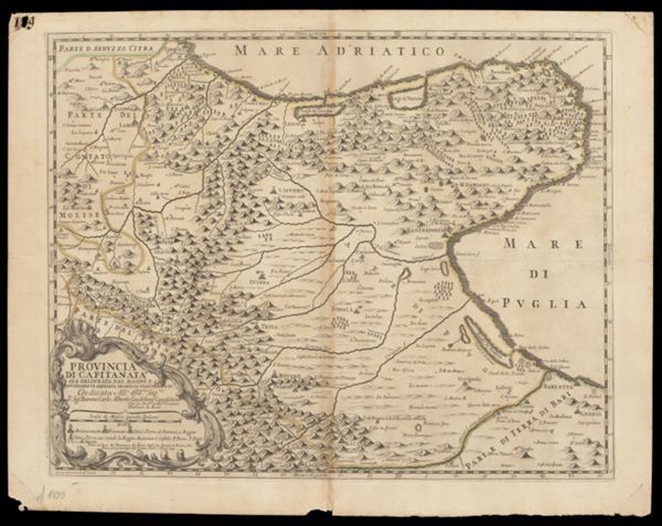 Provincia di Capitanata Gia Delineata dal Magini enuovamente Ampliata Secondo Lo Stato Presente