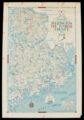 The Phillips Map of Washington The Sunrise County of Maine
