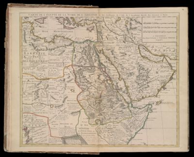 Carte de l' Egypte de la Nubie de l' Abissinie &c. par Guillaume de l'Isle de l' Accademie Royale des Sciences à Paris.