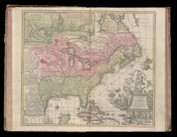 Accurata delineatio celeberrimae regionis Ludovicianae vel Gallice Louisiane ol Canadae et Floridae adpellatione in Septemtrionali America descriptae quae hodie nomine fluminis Mississippi vel St. Louis per colonias et navigationes Gallorum ob immensas opes et adfluentiam magis magisque inclareseit ex fide digrass. Itinerariis consignata et in lucem edita cura et manu Matthaei Seutteri, S.C.M.G. Augustan. Cu Grat, et Pr. S.R.I. Vicariatg in part Rh. Sueu, et Fur. Francon.
