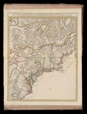 Nova tabula geographica complectens borealiorem Americae partem; in qua exacte delineatae sunt Canada sive Nova Francia, Nova Scotia, Nova Anglia, Novum Belgium, Pensylvania, Virginia, Carolina, et Terra Nova, cum omnibus littorum, pulvinorumque profundit [2]