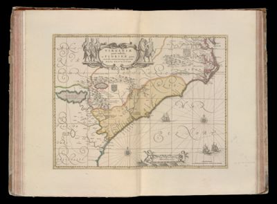 Virginiae partis australis, et Floridae partis orientalis, interjacentiumque regionum nova descriptio.