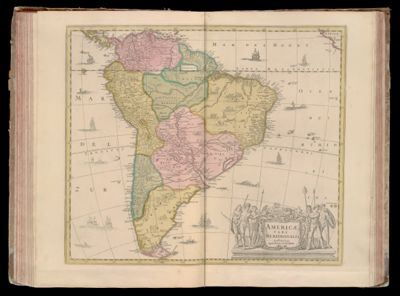 Americae pars Meridionalis Amstelodami apud G Valk et P Schenk