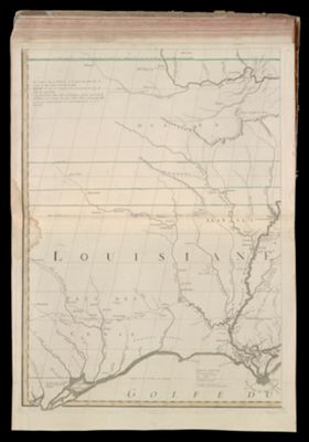 Amerique Septentrionale avec les routes, distances en miles, villages et establissements François et Anglois. Par le Docteur Mitchel traduit de l'Anglois A Paris Par le rouge ingr. geographe du roy rue des grands Augustins 1756.