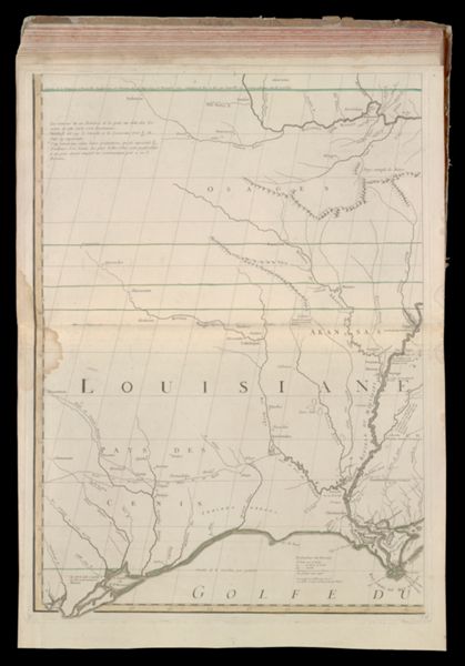 Amerique Septentrionale avec les routes, distances en miles, villages et establissements François et Anglois. Par le Docteur Mitchel traduit de l'Anglois A Paris Par le rouge ingr. geographe du roy rue des grands Augustins 1756.