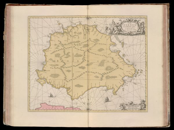 Insula Borneo et occidentalis pars Celebis cum adjacentibus insulis. Amstelodami apud Pet. Schenk. et Ger. Valk.