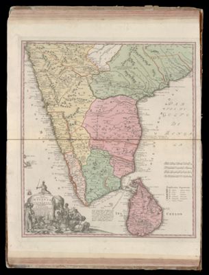 Penisula Indiae citra Gangem hoc est, orae celeberrimae Malabar & Coromandel cum adjacente insula non minus celebratissima Ceylon secundum prototypon Del' Islianum edita, insupenque novisissimis observati omnibus correcta, et notatis avae cuivis genti Europea posidentur terris et emporys, aucta, studio Homanmanorum Heredum Norib, MDCCXXXIII