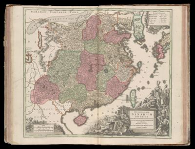 Opulentissimum Sinarum Imperium juxta recentissimam delineationem in suas provincias disterminatum, cura et sumtibus Matthaei Seutteri, sac. cases. et reg. Cath. Majest. geogr. august. vindelic.
