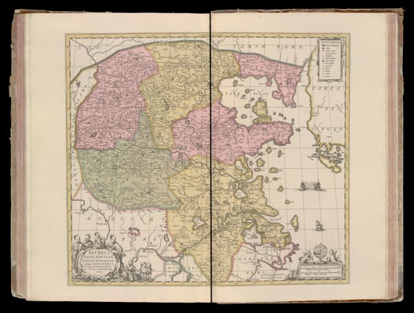 Pecheli, Xansi, Xantung, Honan, Nanking, in plaga regni sinensis in ter septentrionem ac orientem ceciam versus sitae provinciae.
