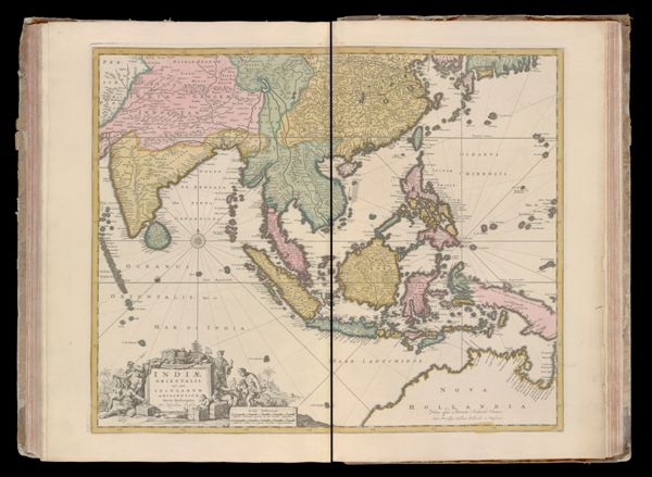 Indiae orientalis nec non insularum adiacentium nova descriptio per Nicolaum Visscher.
