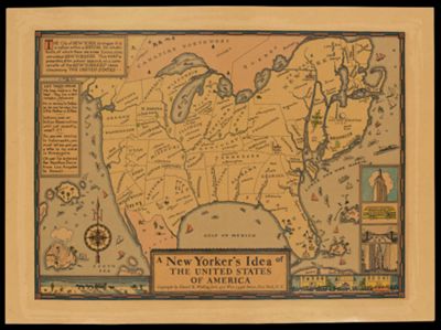 A New Yorker's idea of the United States of America