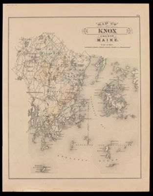 Map of Knox County Maine / [Verso] City of Rockland (Knox County)