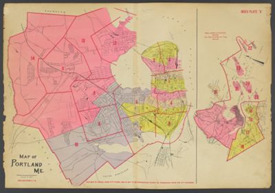 Map of Portland Me. - Index plate 