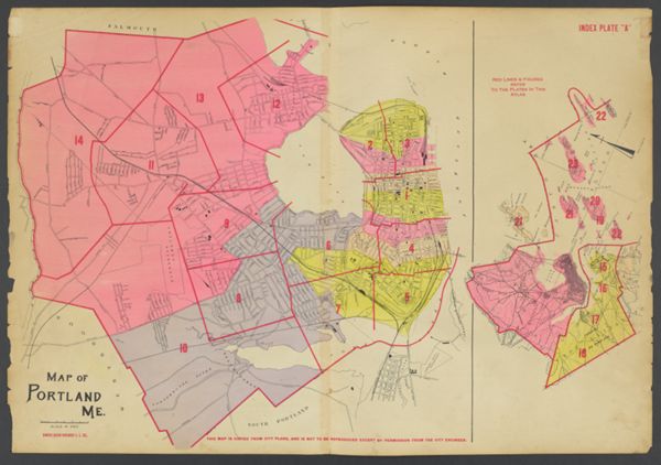 Map of Portland Me. - Index plate 