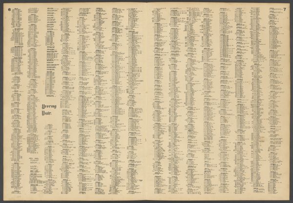 Street index pages 6 and 7