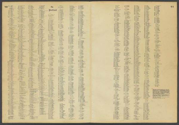 Street index pages 10 and 11