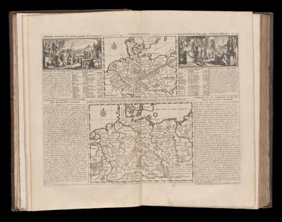 Carte de l'ancienne Germanie divisee en quatre different tens nations et les Peuples de Chacune Tome 2 No.3