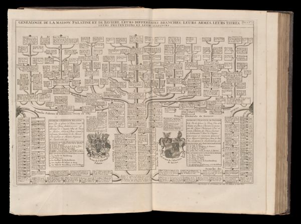 Genealogie de al maison Palatine et baviere, leurs differentes branches, leurs armes, leurs titres, leurs pretentions et leurs alliances. Tome 2. No. 10.