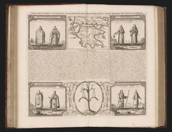 Carte de la Grece contenant l'etat present de l'Eglise Grecque & ce qui regarde les ecclesiastiques.
