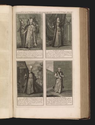 Portraits du Grand Seigneur & des principaux officiers de l'Empire Ottoman...