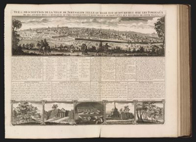 Vue & description de la ville de Jerusalem...