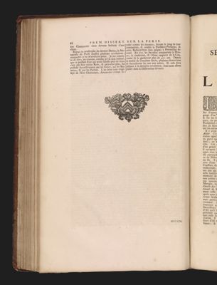 Premiere dissertation sur la Perse.