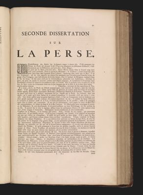 Seconde dissertation sur la Perse.