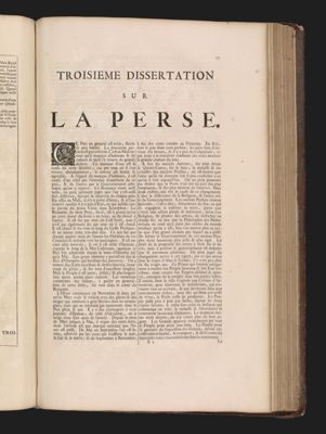 Troisieme dissertation sur la Perse.