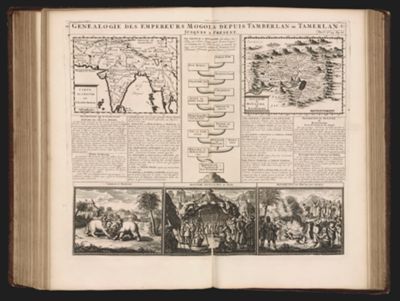 Genealogie des Empereurs Mogols depuis Tamberlan ou Tamerlan...