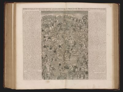 Representation et description du soulevement des IV. Princes du Mogol contre l'Empereur leur Pere...