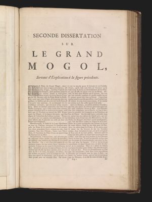 Seconde dissertation sur le Grand Mogol,...