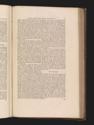 Troisemme dissertation sur l'Empire des Mogols.