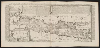 Carte de l'Ile de Java: parte Occidentale partie Orientale Dressée tout nouvellment sur les Mémoires les plaus exacts