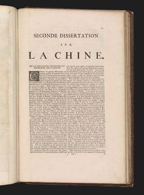 Seconde dissertation sur la Chine.