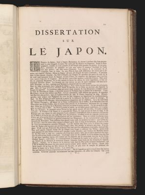 Dissertation sur le Japon.