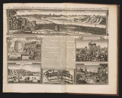 Vue et description de la ville de Meaco Capitale du Japon avec d'autres perticularitez du pays. Tom: V. No. 56. Pag: 172.