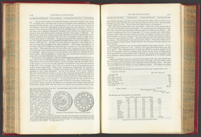 Fac-simile of the first Money coined by the United States.